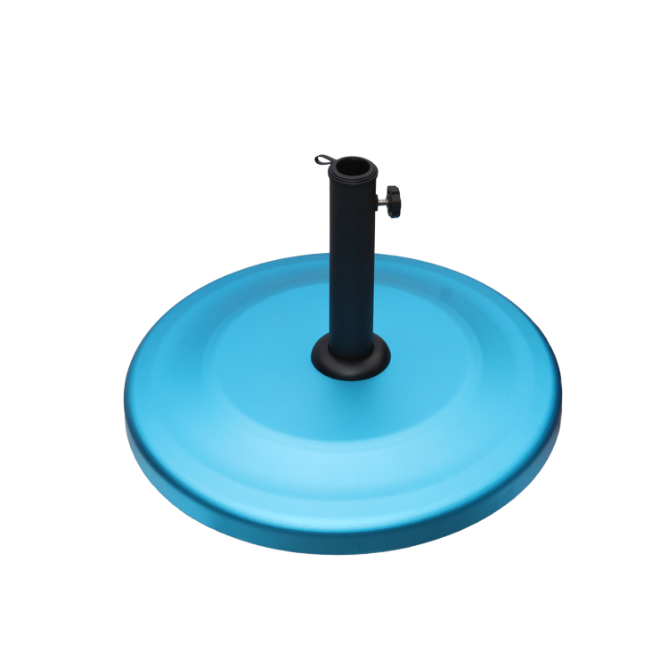 Circle aluminum cement parasol base