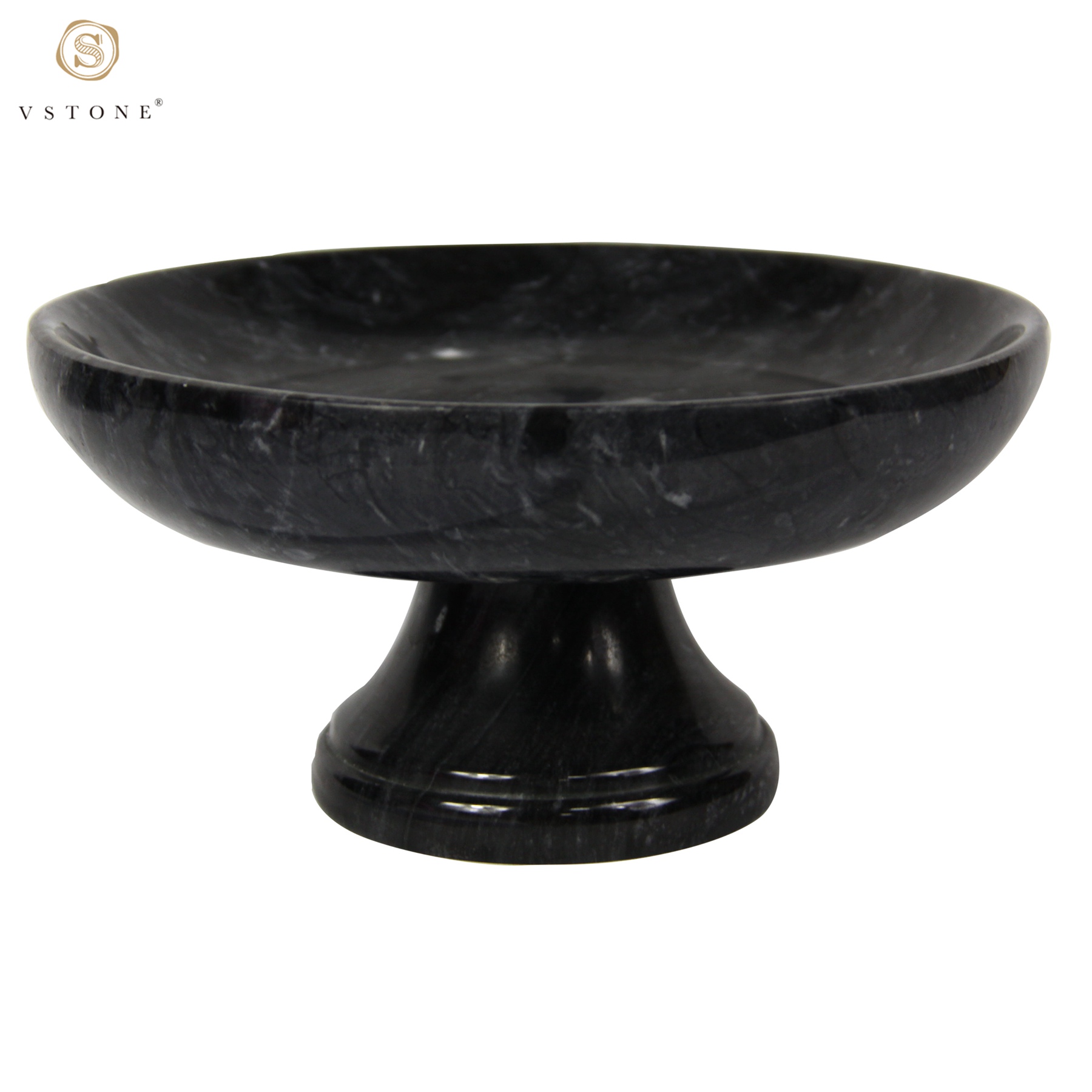 Dark grey marble fruit plate，marble tray,marble craft