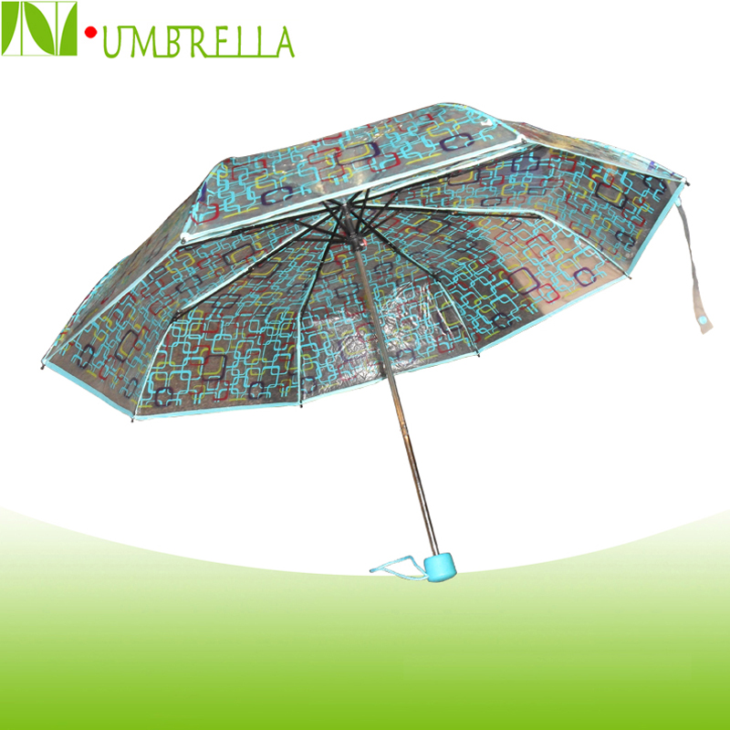 Manual open compact mini foldable enviroment-friendly umbrella