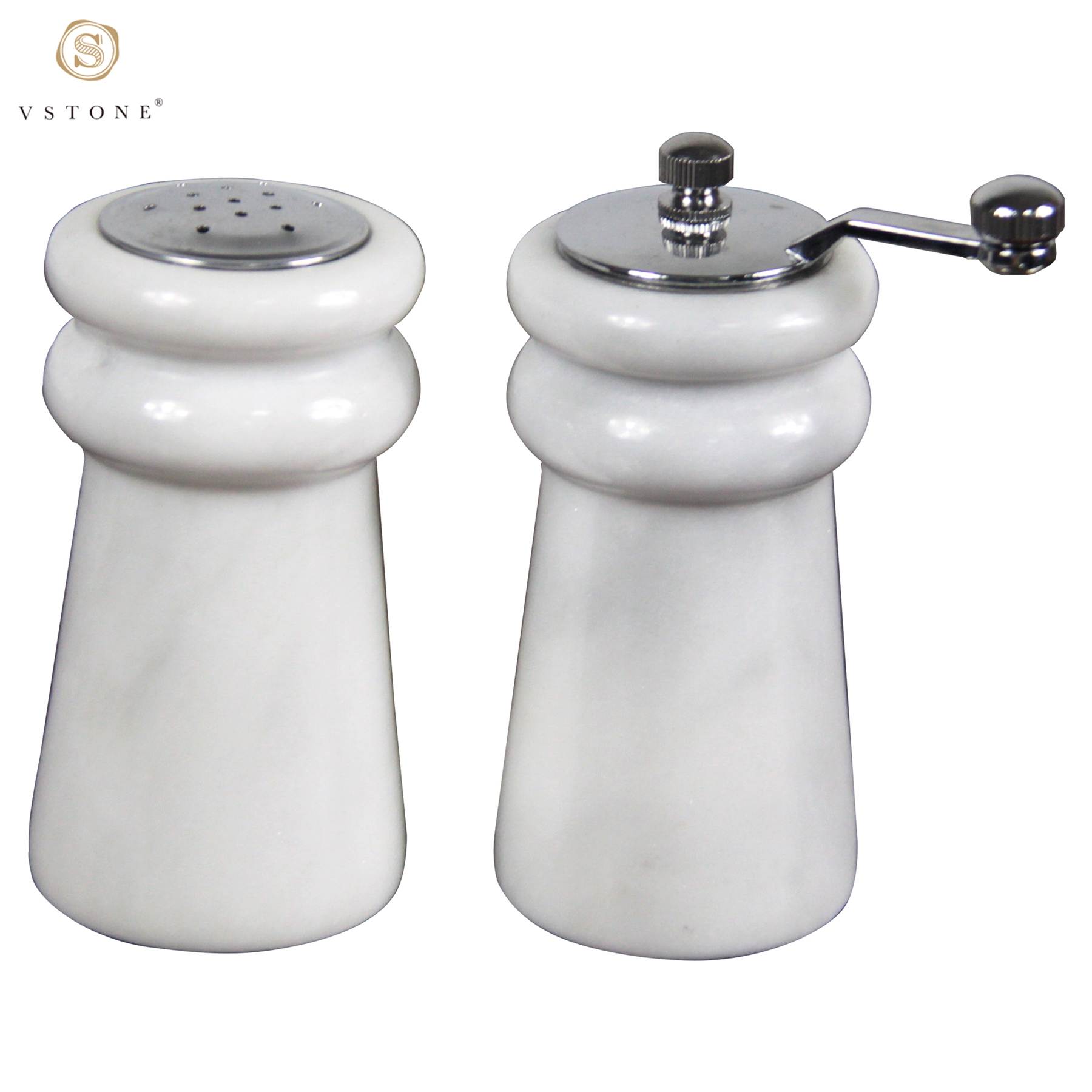 Marble pepper grinder