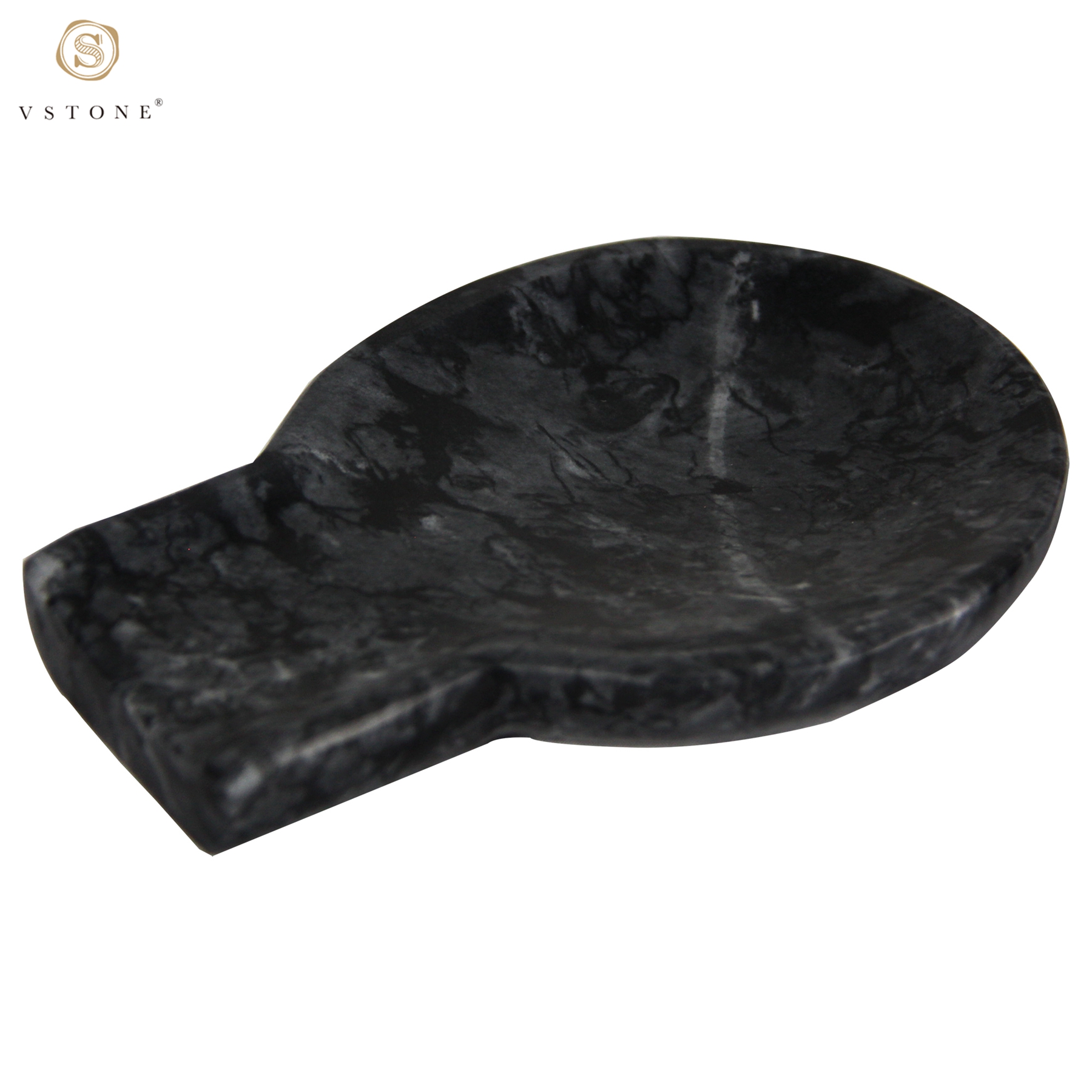 Black marble spoon rest