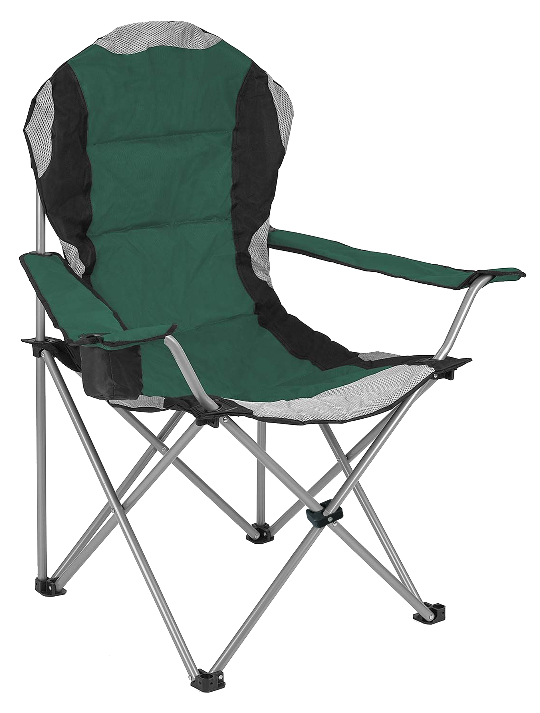 High Back Folding Camping Chair, Luxury Padded Seat