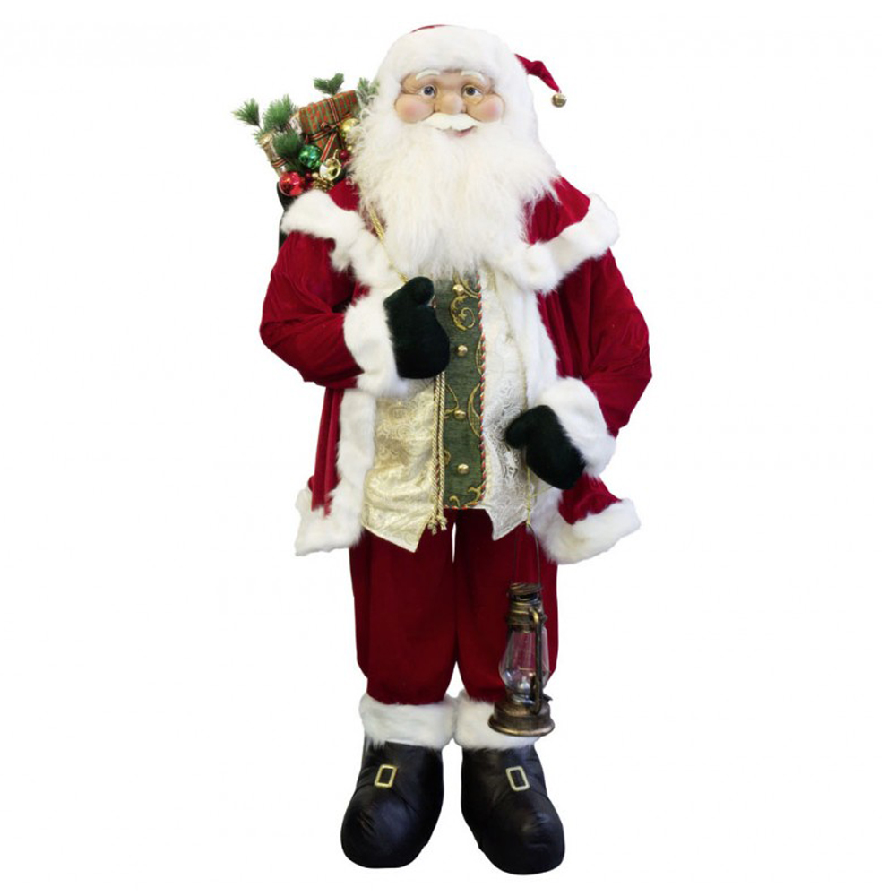 180 cm Christmas decoration life size santa claus oil lamp ornament
