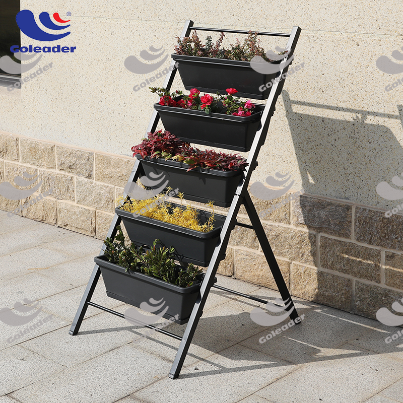 Removable Garden Flower rack,flower stand ,foldable steel flower holder