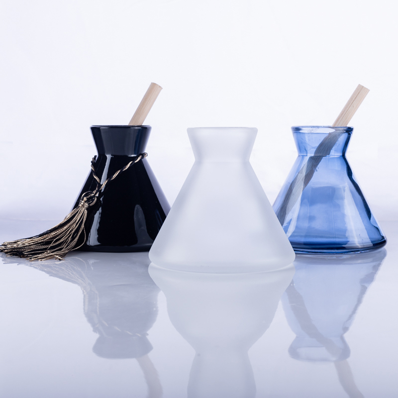 home decoration 200ml wide mouth glass diffuse bottle