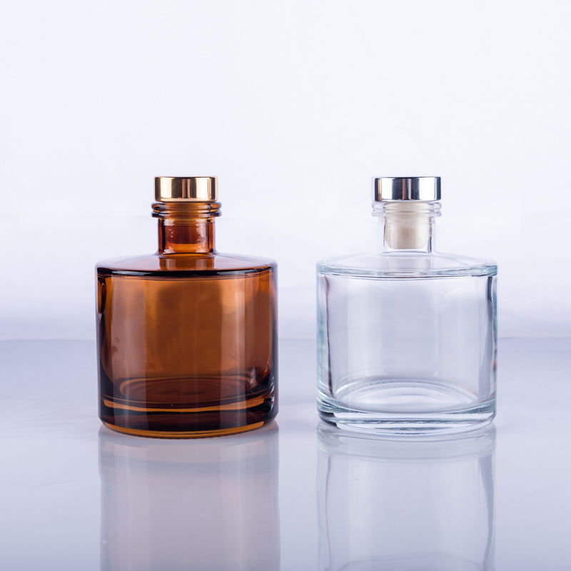 200ml cylinder home decoration reed diffuser bottle with cork top