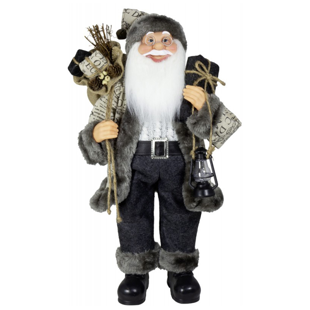 60 cm Christmas decoration santa claus figure doll oil lamp gift bag ornament