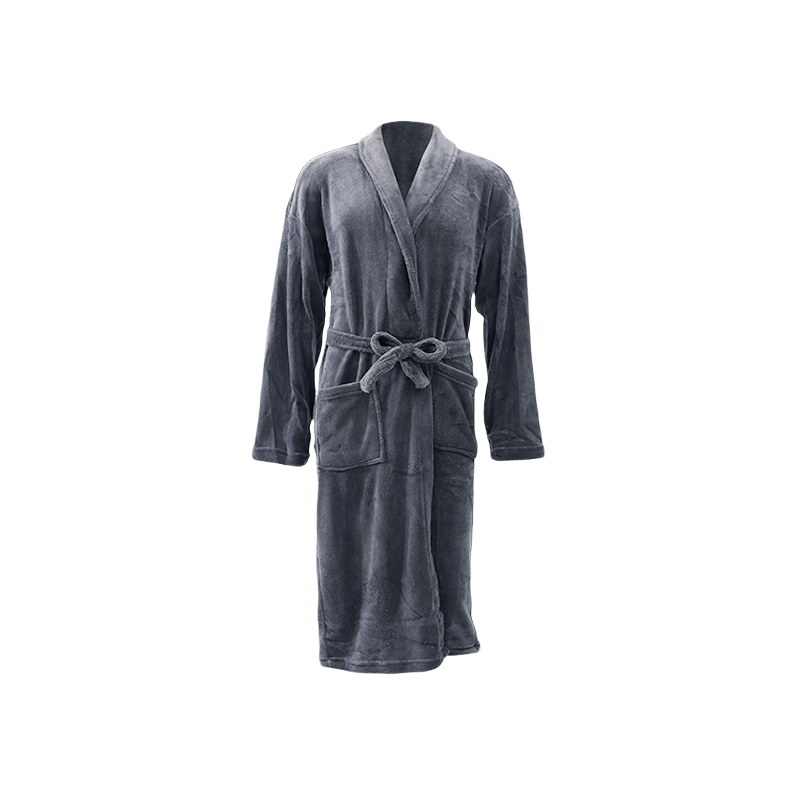 Robe bathrobe for men shawl collar