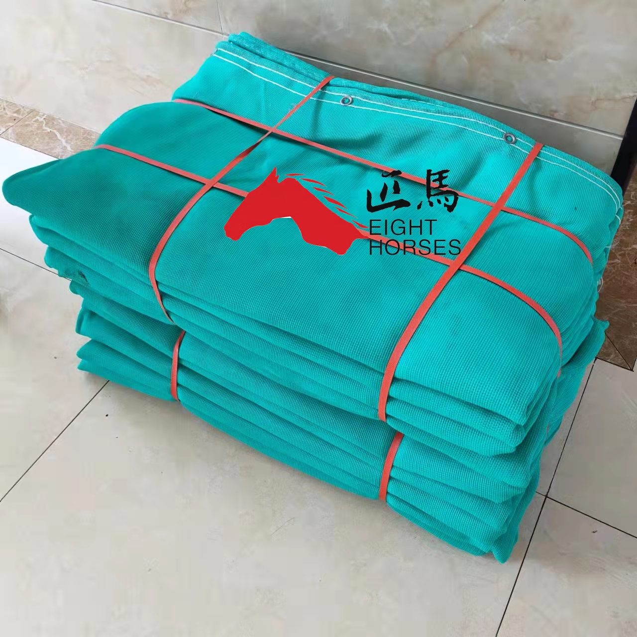 Green color Fireproof 99%120gsm 2X50M HDPE UV mono yarn scaffolding safety net for construction