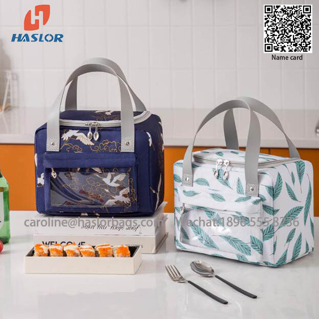 Insulated Soft Bag Mini Cooler Thermal Meal Tote Kit with Handle and Pocket Kids Lunch box