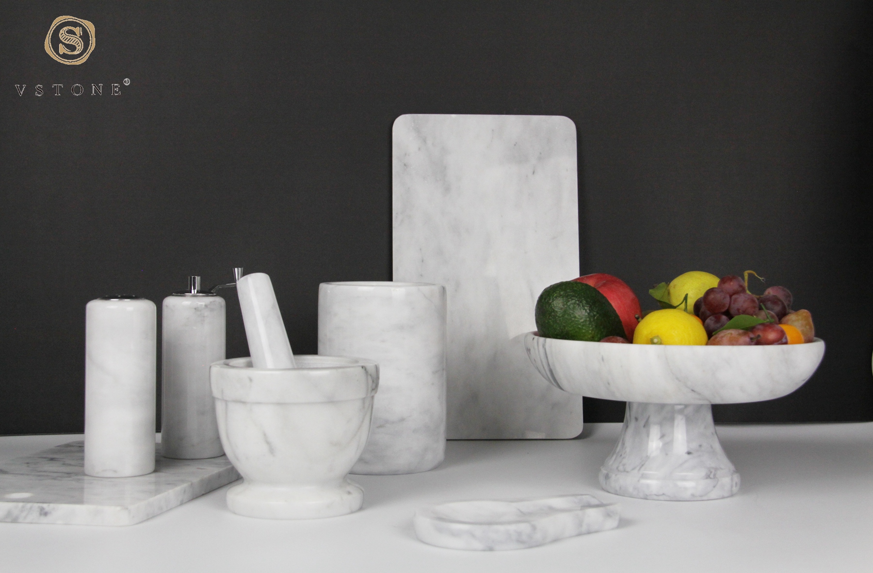 Marble mortar and pestle/marble chopping board/marble cheese board/marble grinder