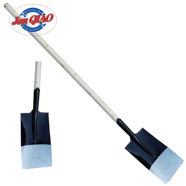 Shovel with wood handle