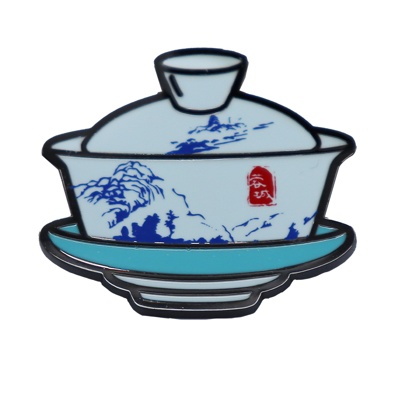 Kungfu Tea Personalized Metal Lapel Pin