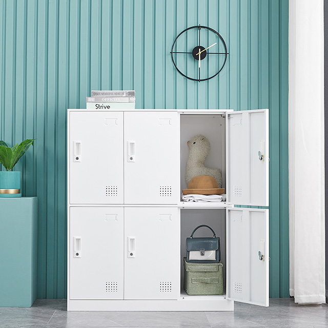 6door steel locker staff cabinet gym storage steel locker