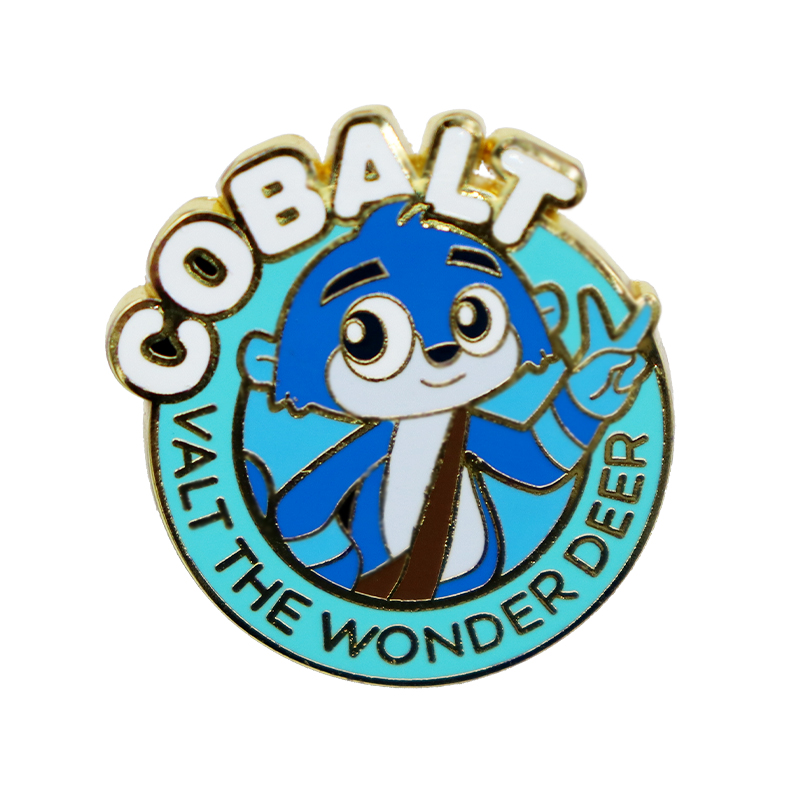 Cobalt cartoon Personalized Metal Lapel Pin