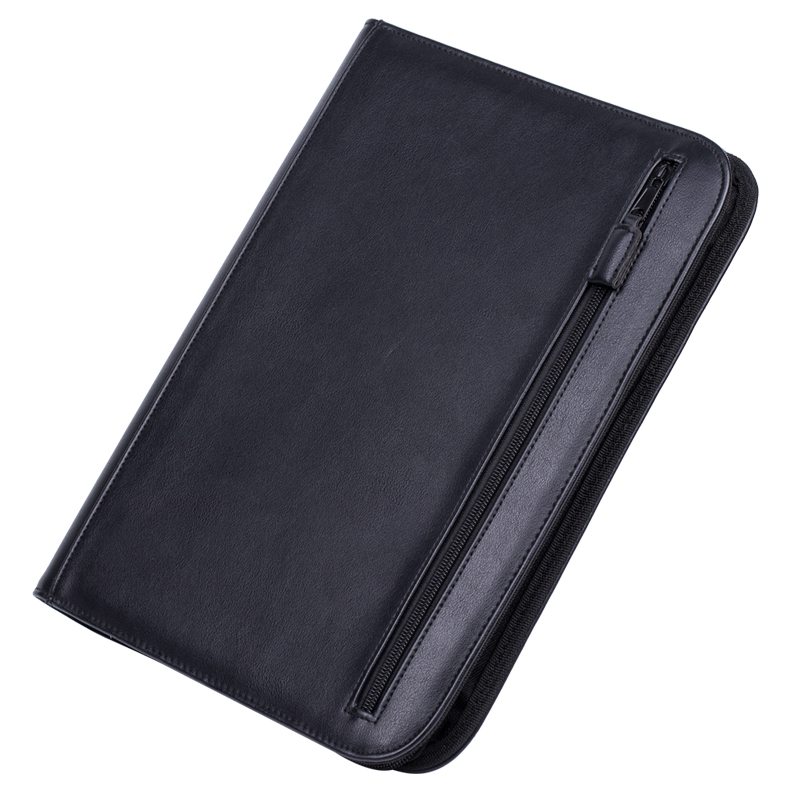 China manufacturer School Supplies professional PU leather padfolio portfolio file folder
