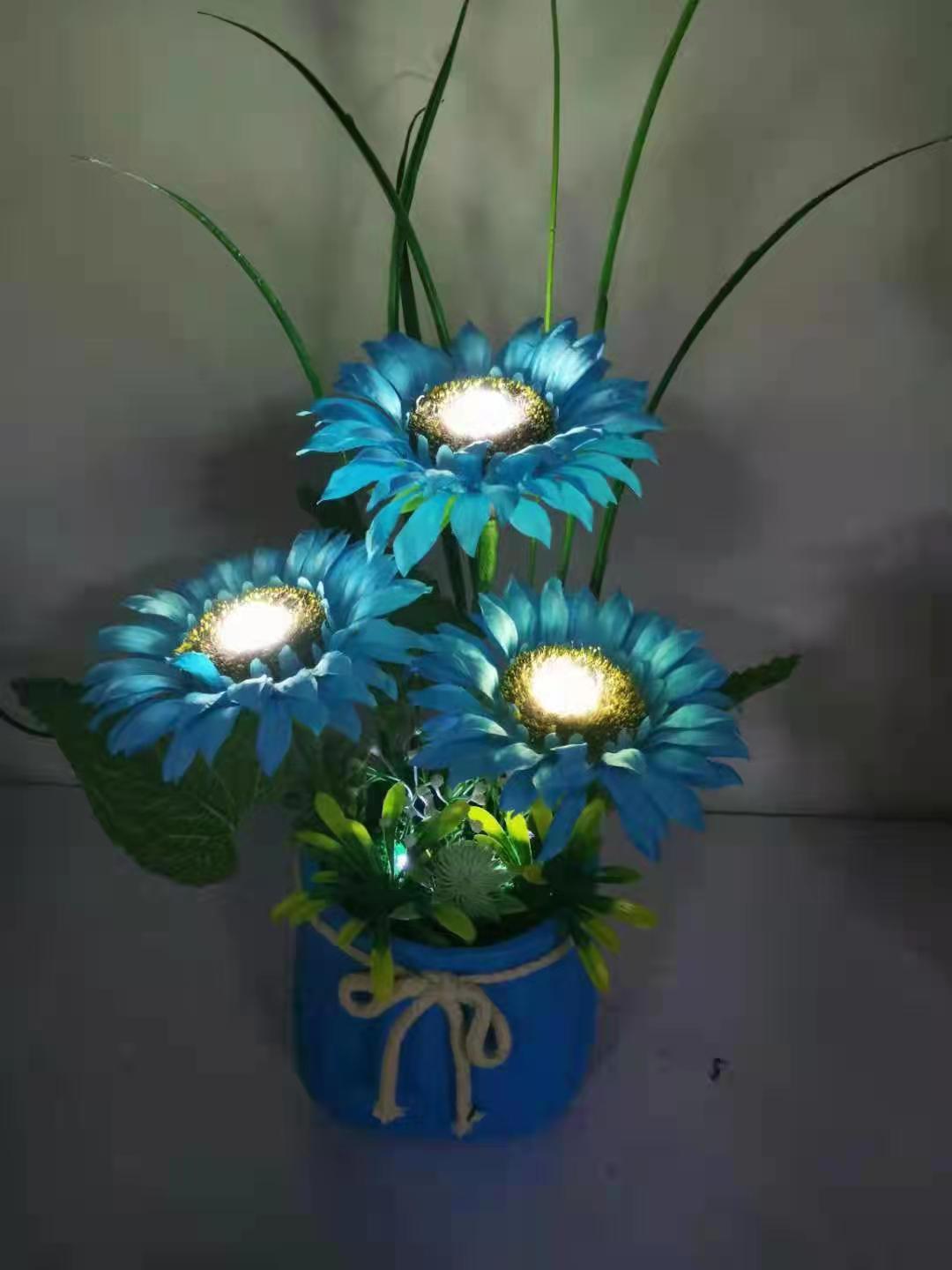 LED向日葵花瓶灯