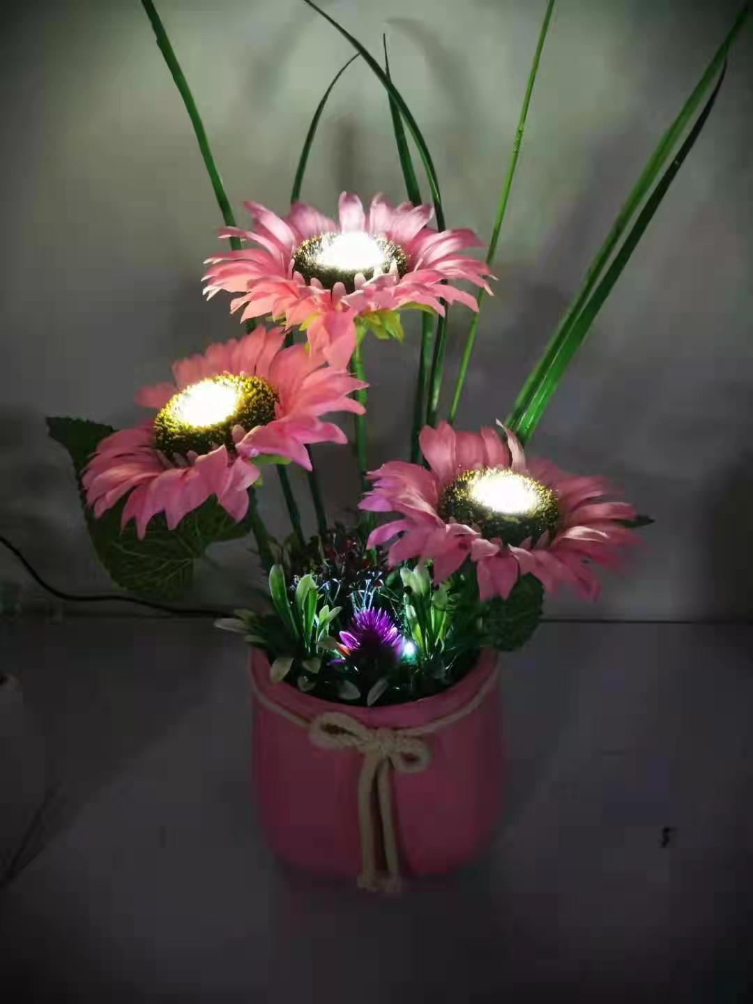 LED向日葵花瓶灯