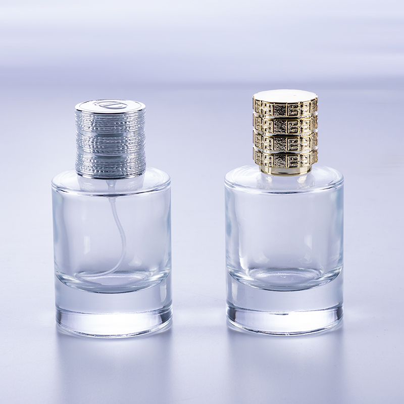 50ml thick bottom transparent glass perfume bottle