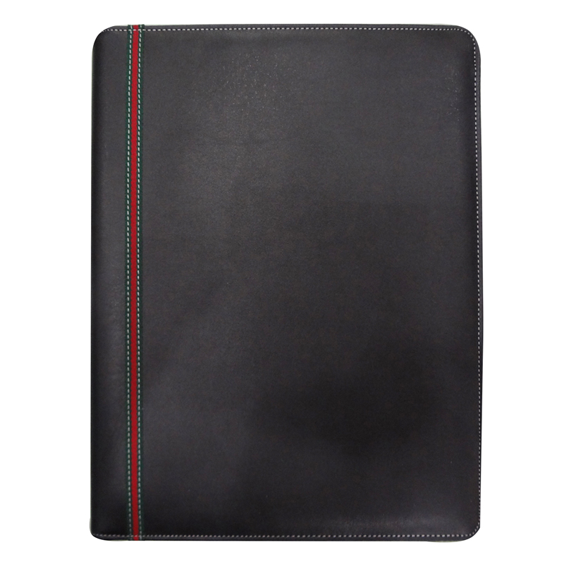 Fashion Business Office File Folder PU Leather Document Portfolio for Women Men