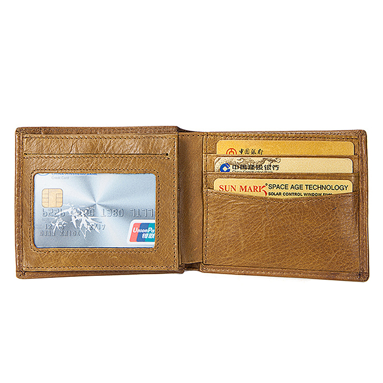 New design vintage multi-pocket zipper slim men card holder