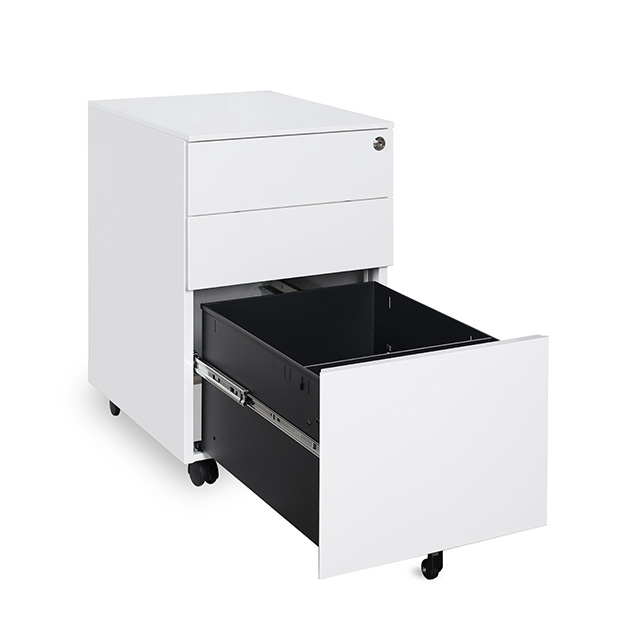 side pull business office movable pedestal movable cabinet