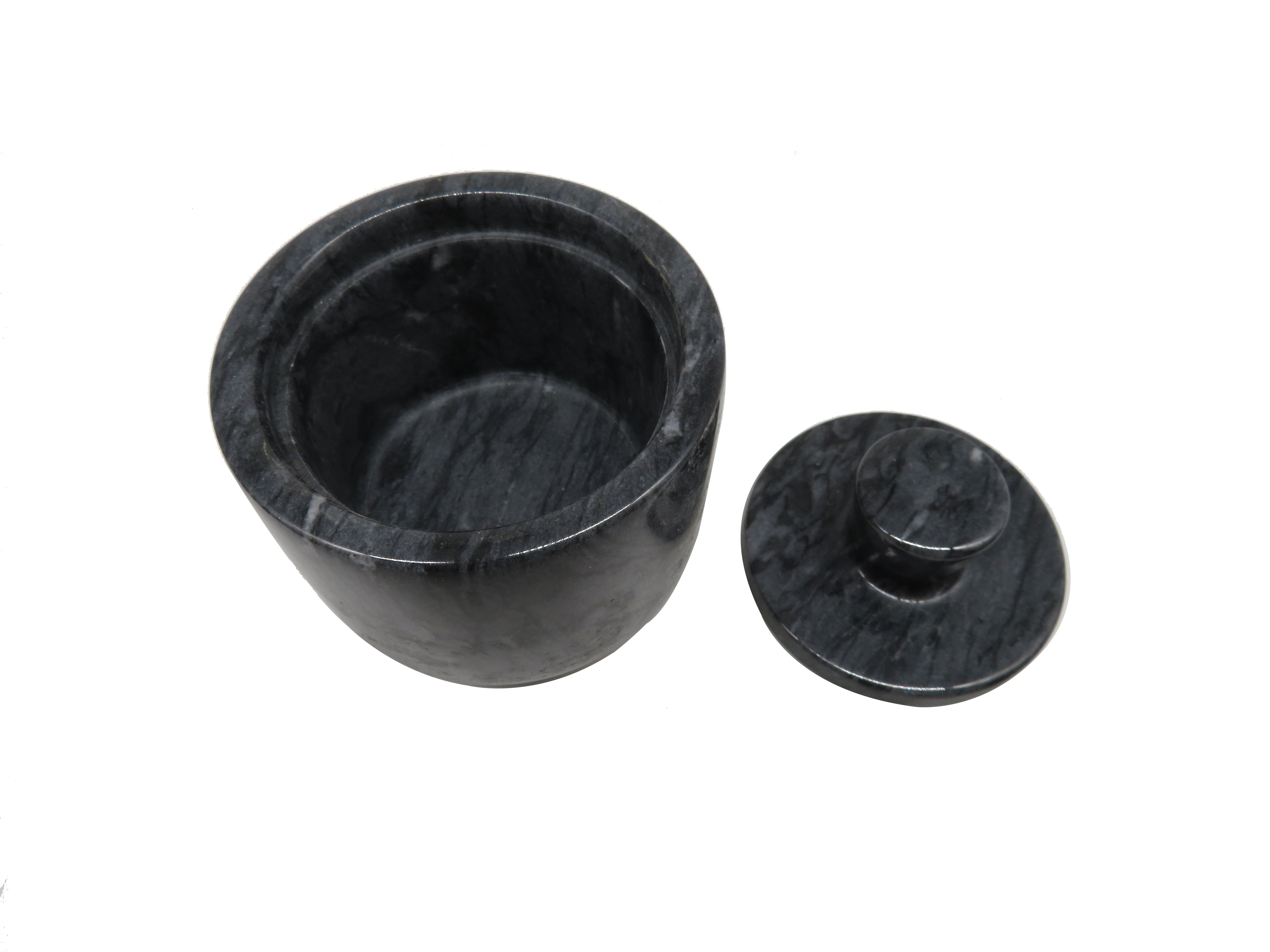 Black Marble Salt And Pepper Set