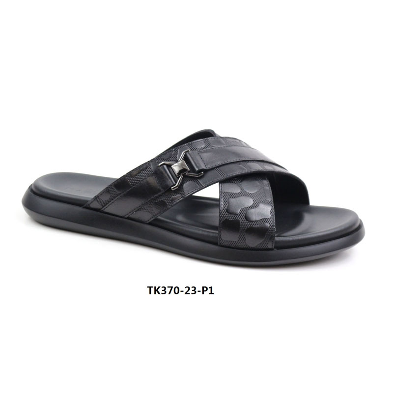 Men's shoes, men's beach shoes, leather slippers