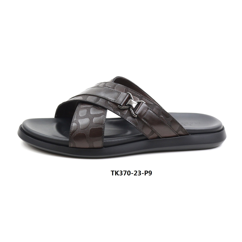 Men's shoes, men's beach shoes, leather slippers
