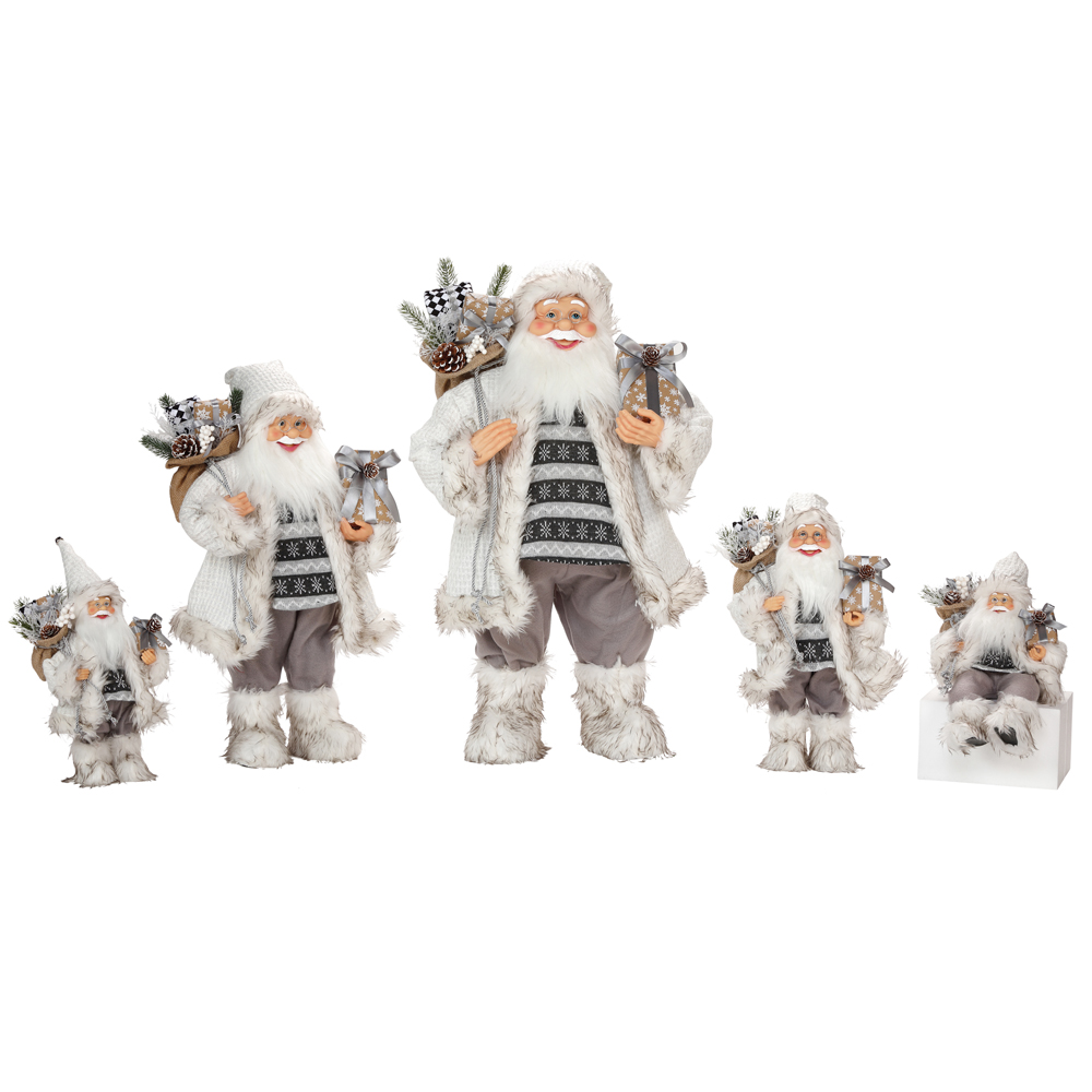 30~180cm Santa Claus with gift bags traditional Christmas decorations