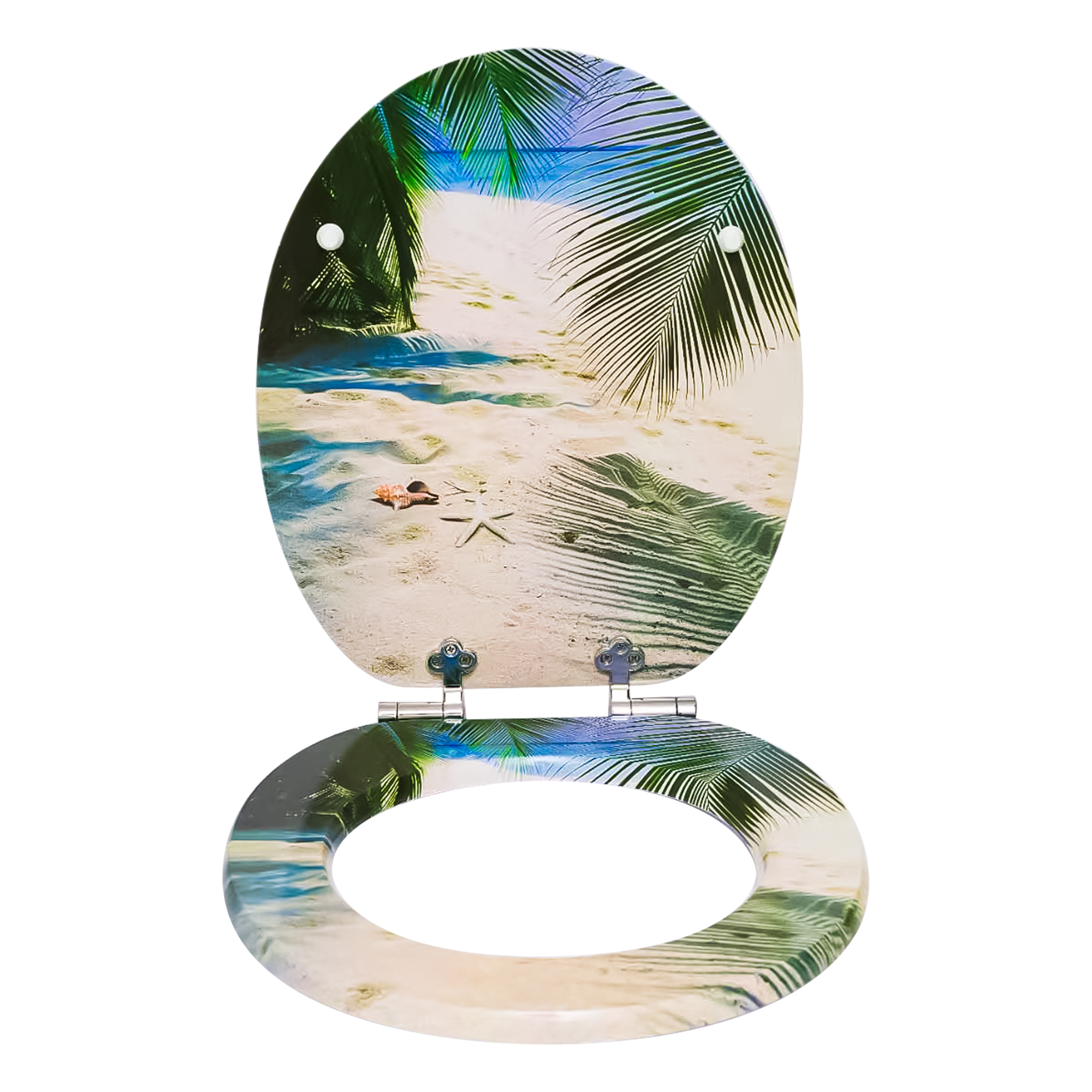Star Beach MDF toilet seat with soft close wood veneer wc seat