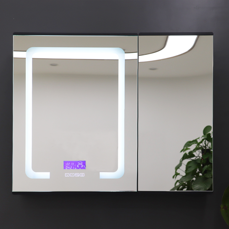 Bathroom mirror cabinet smart LED with light bathroom mirror cabinet