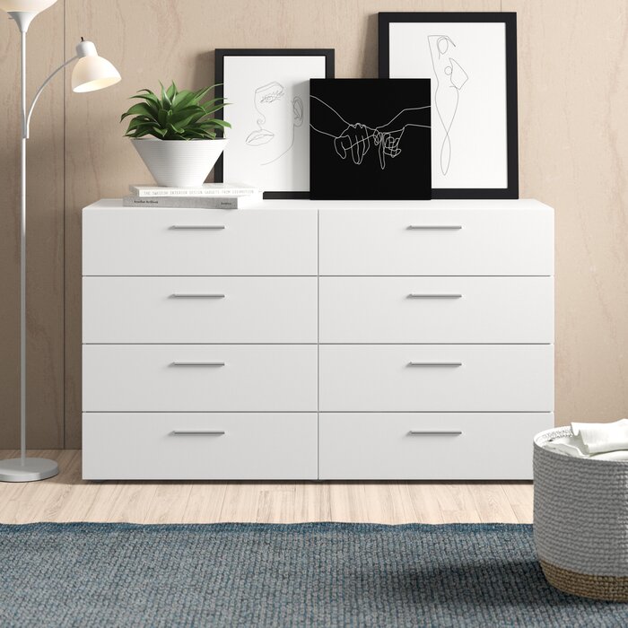 Cabinet with eight drawers