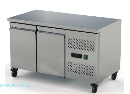2-door platform refrigerator
