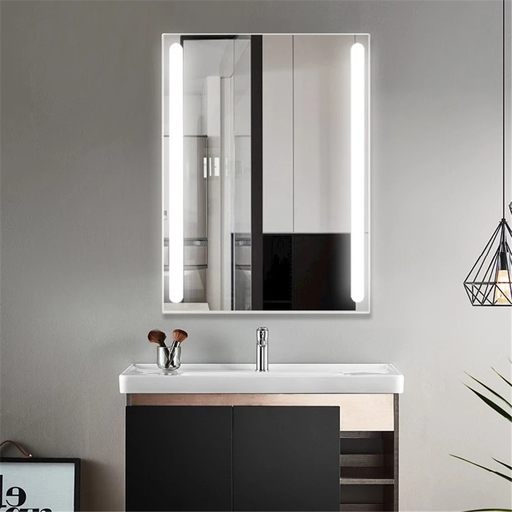 Samrt led anti fog vanity bathroom mirror