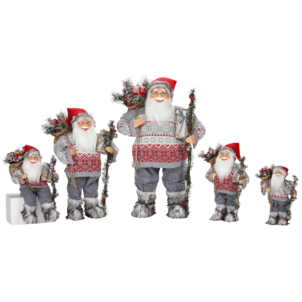 30~180cm Santa Claus Family combination with gift bag Traditional Christmas home decorations