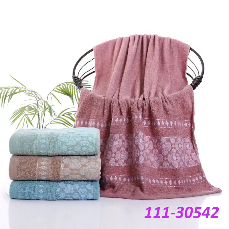 dobby border towel