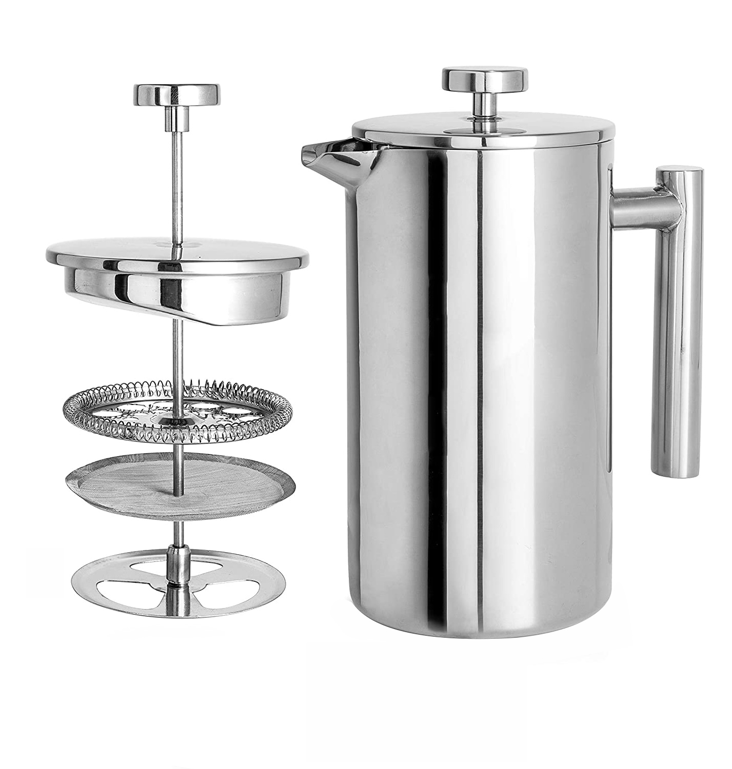 Double Wall Stainless Steel Coffee maker Tea Coffee French Press