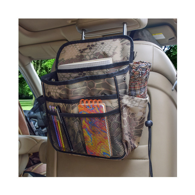 #A10G BSCI Factory travel accessories car seat hanging bag car back seat organizer bag