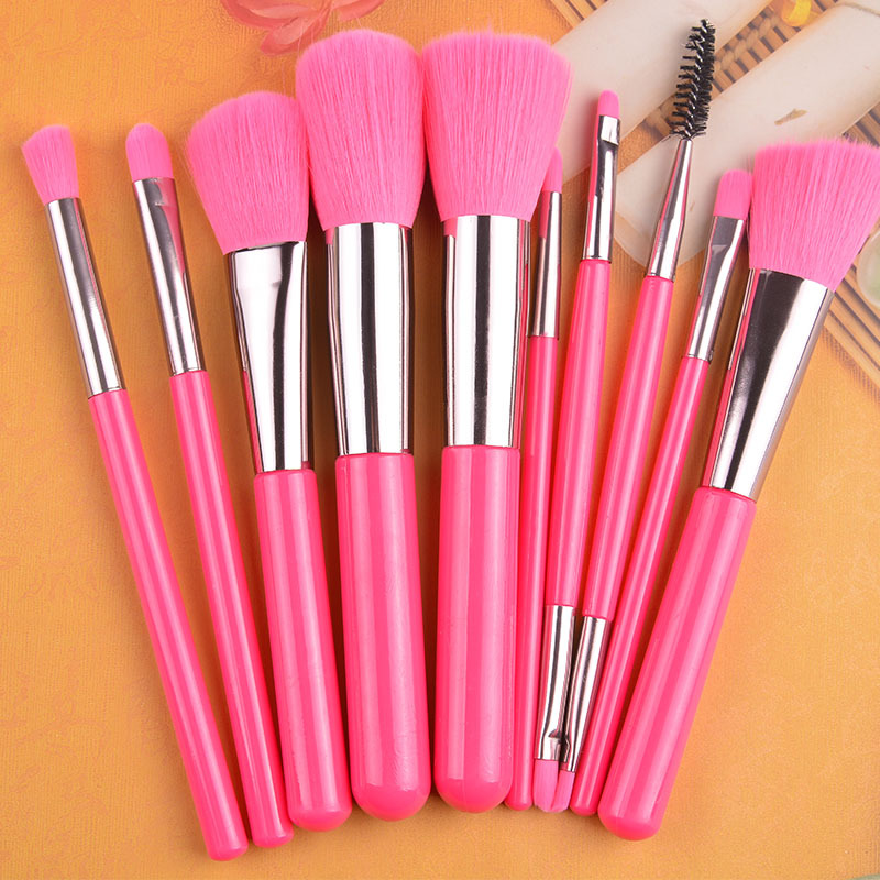 10pcs Makeup brush set multi-color candy makeup brush blush brush wholesale