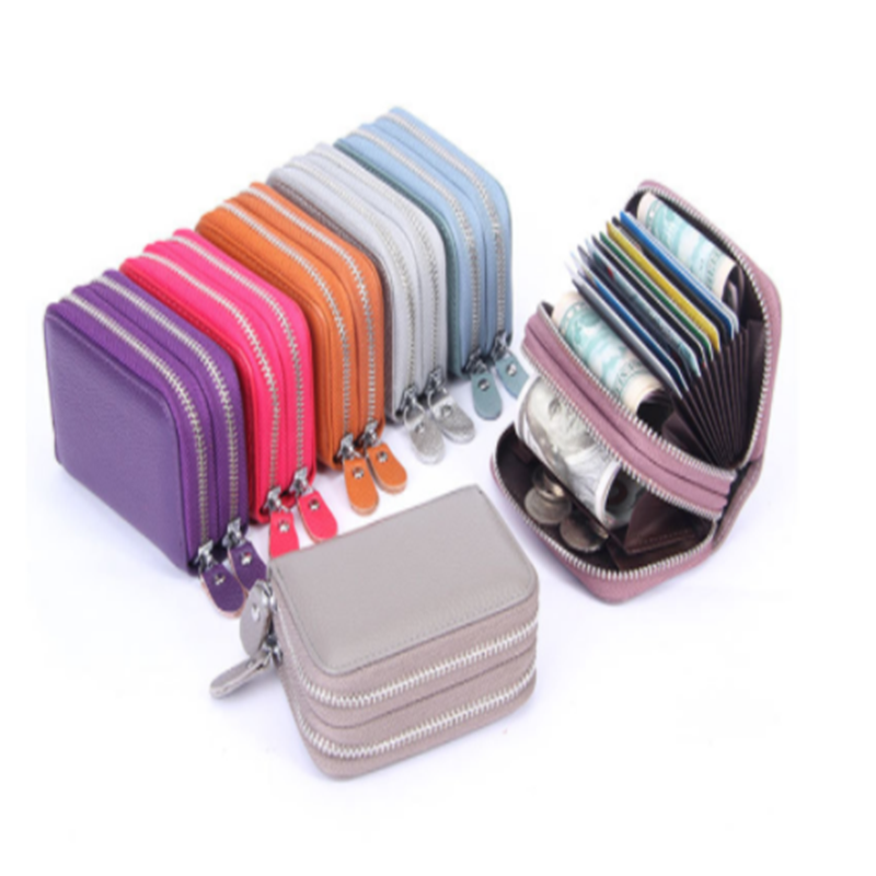 RFID anti-theft card bag, organ bag, certificate bag, true leather bag
