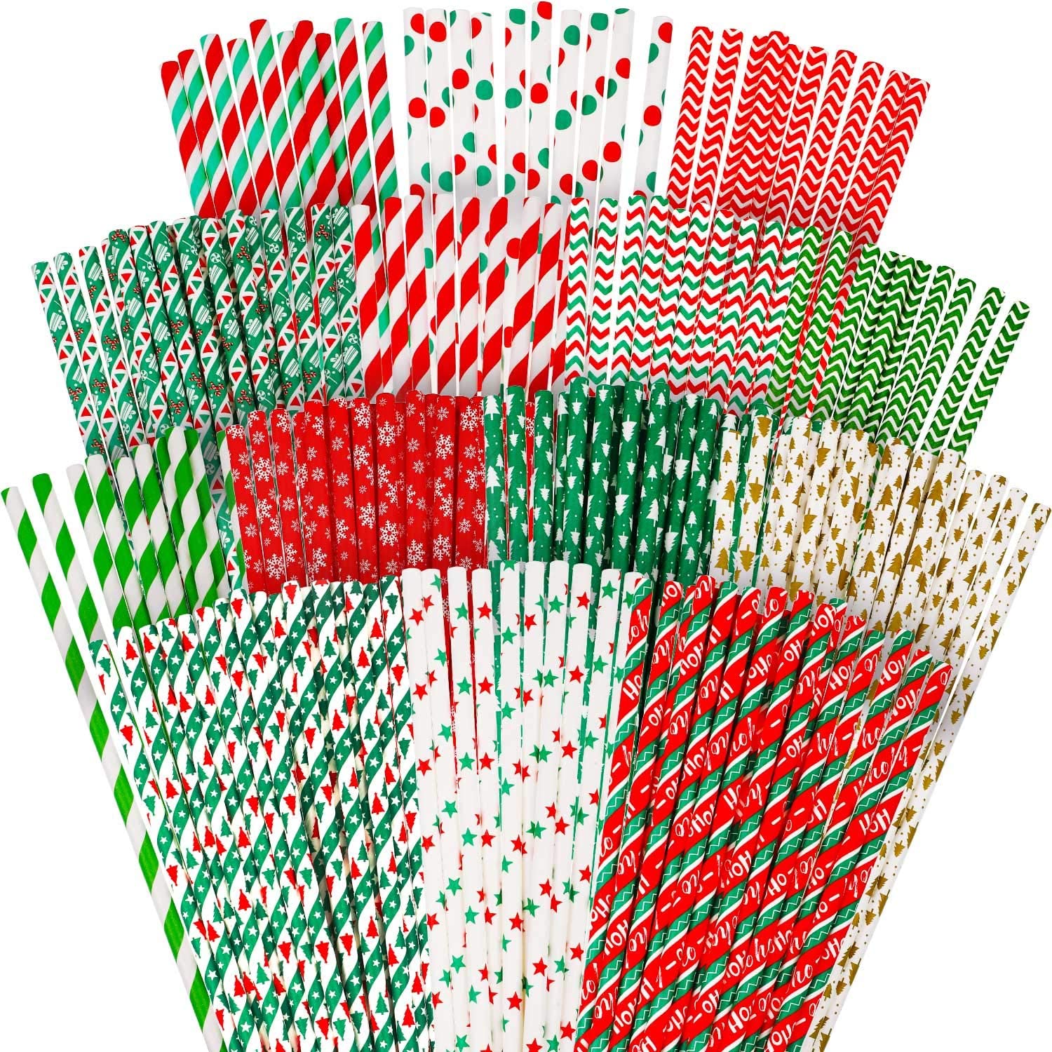 Christmas Paper Straw