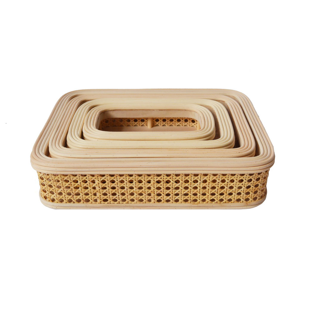 rattan storage basket