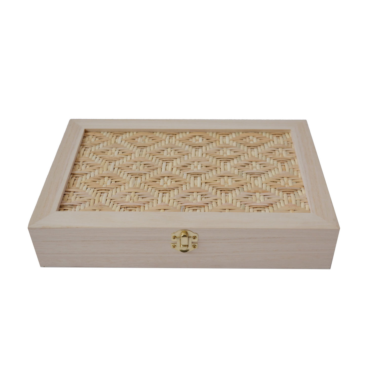 wooden box rattan