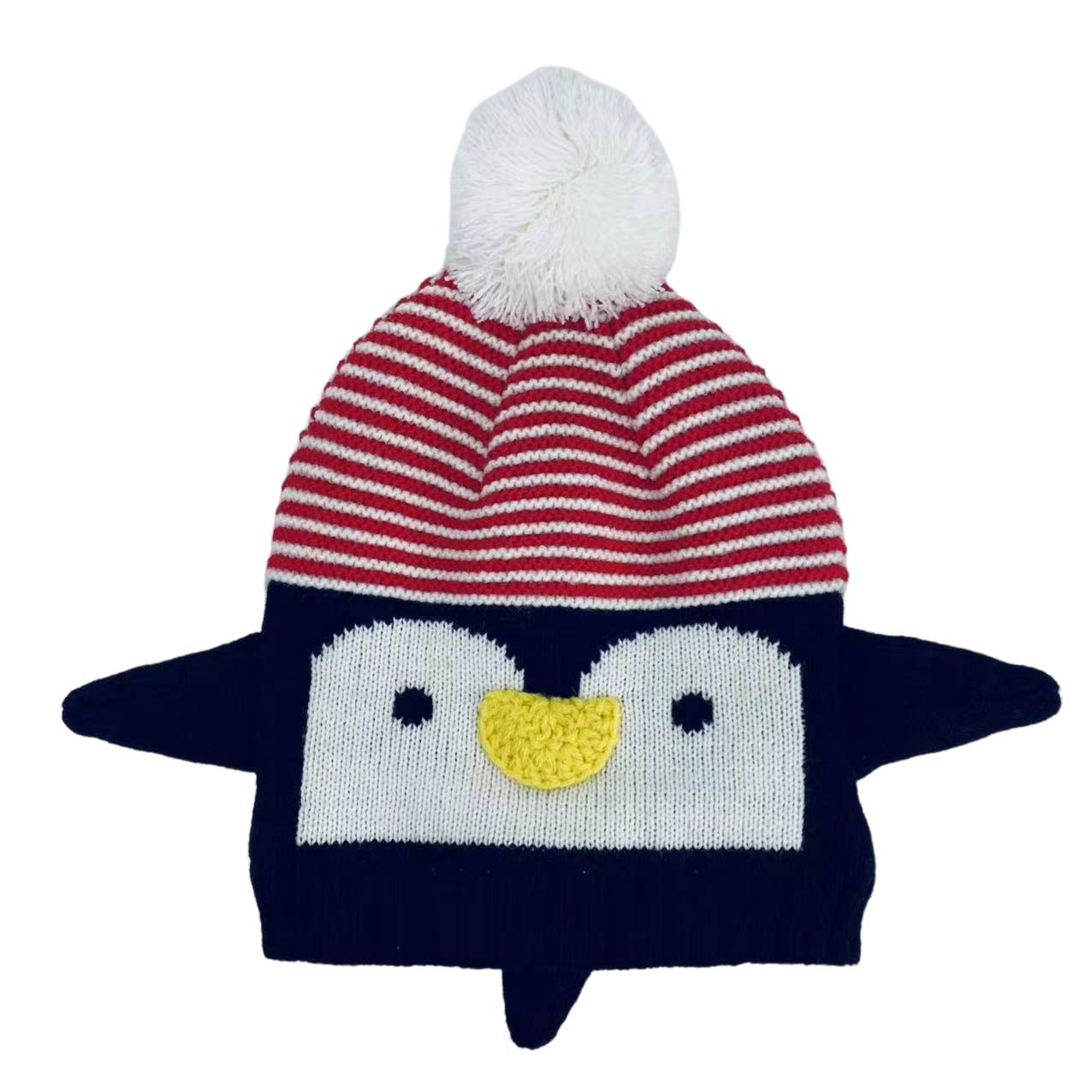 beanie with pom-pom
