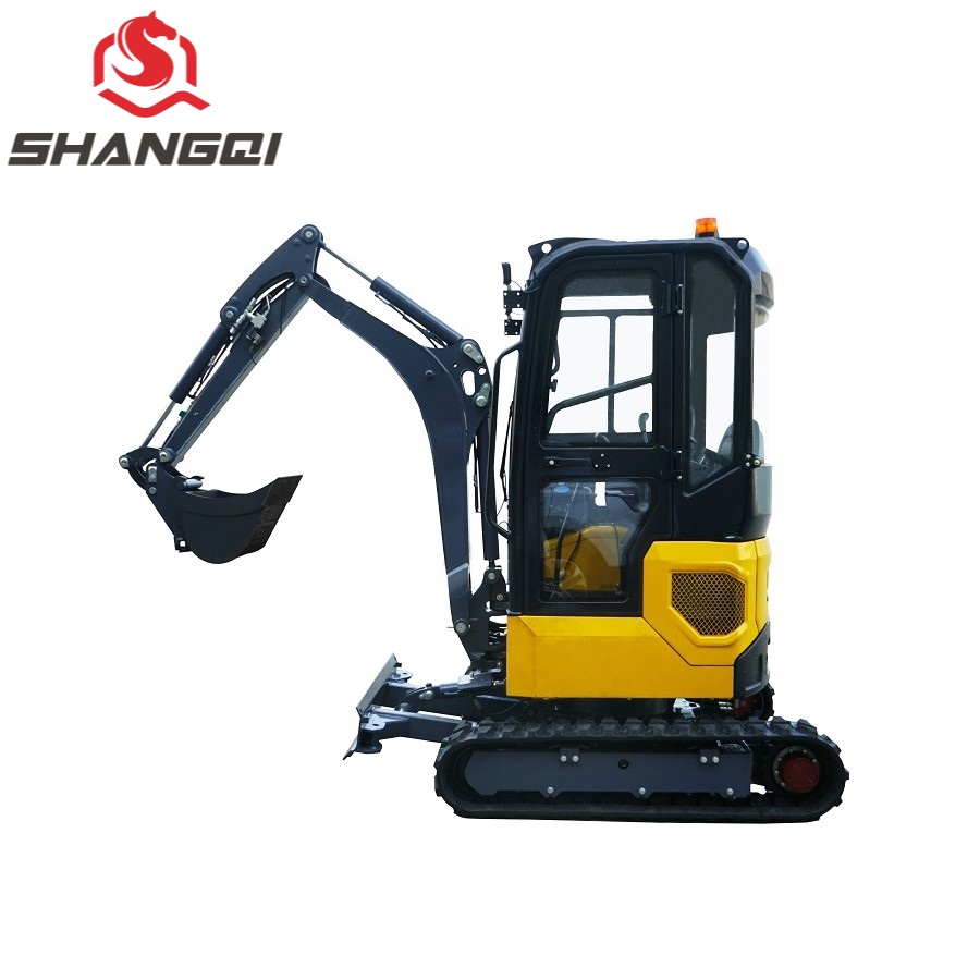 SQ18B small tailless crawler excavator with enclosed cabin