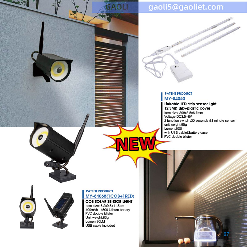 NEW SOLAR GARDEN SENSOR LIGHT OUTDOOR wireless Solar Powered street Garden Lamp waterproof cheap