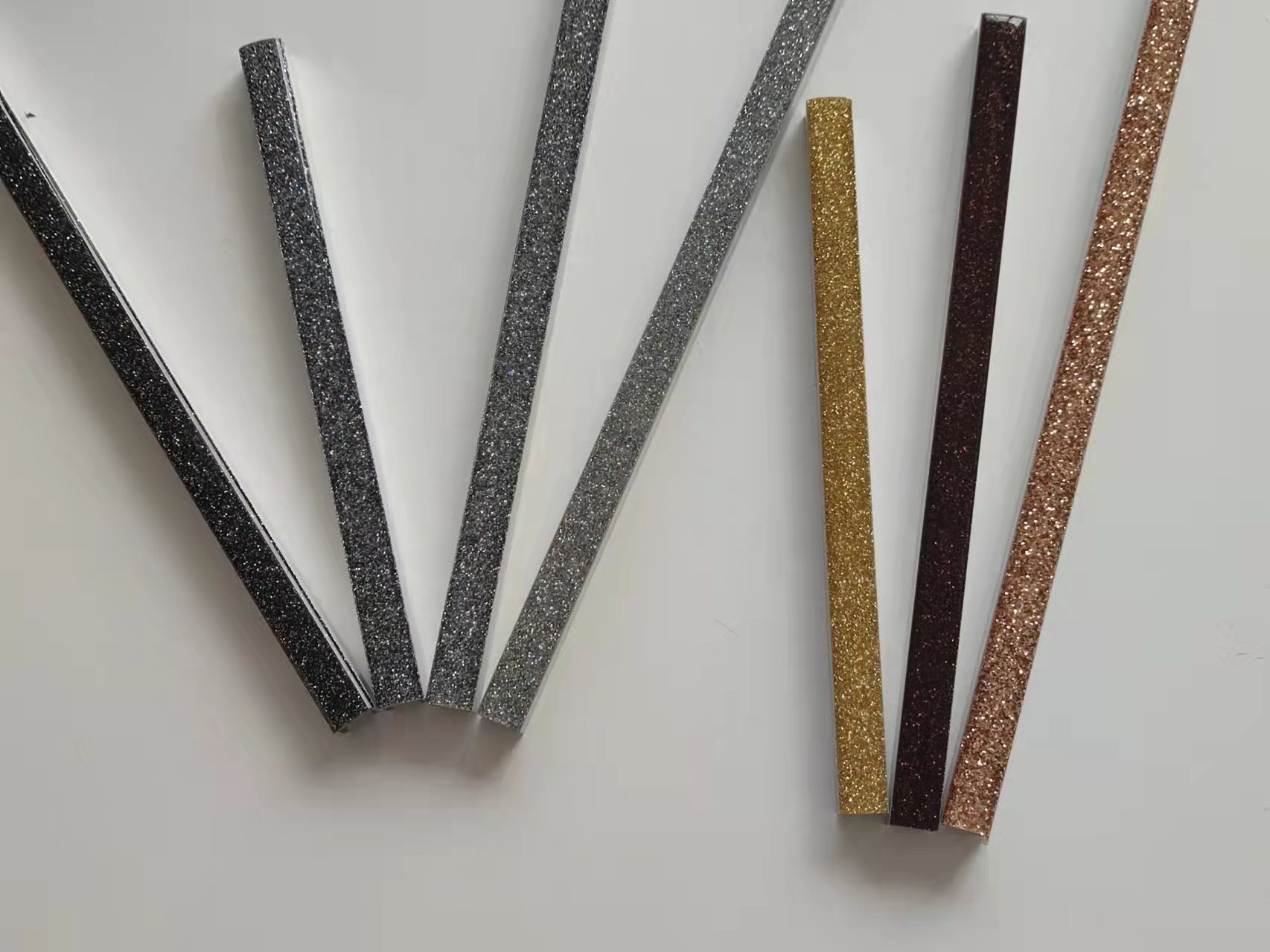 Aluminum Alloy U Shape Crystal Multi Colors Ceramic Tile Transition Trims