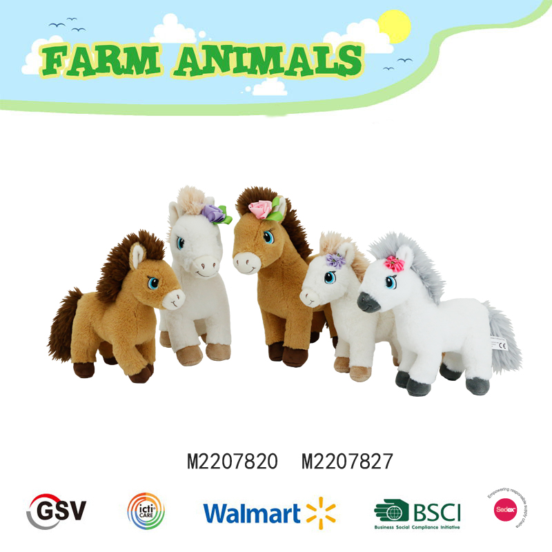 Farm animals Horse GTST PLUSH TOY（M2207820 M2207827）