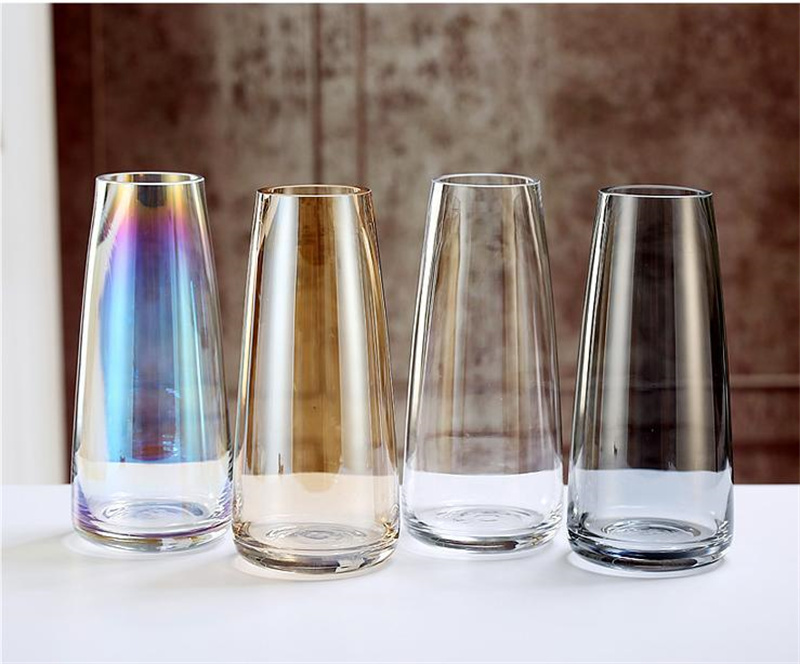 Nordic wind INS aurora magic glass vase living room decor handicraft vase decor pieces rose vase